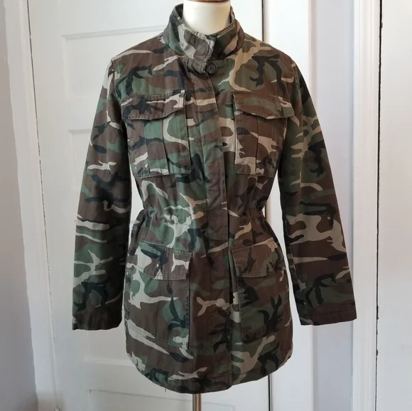 Charlotte Russe Camo Utility Jacket, Size S - Picture 12 of 14